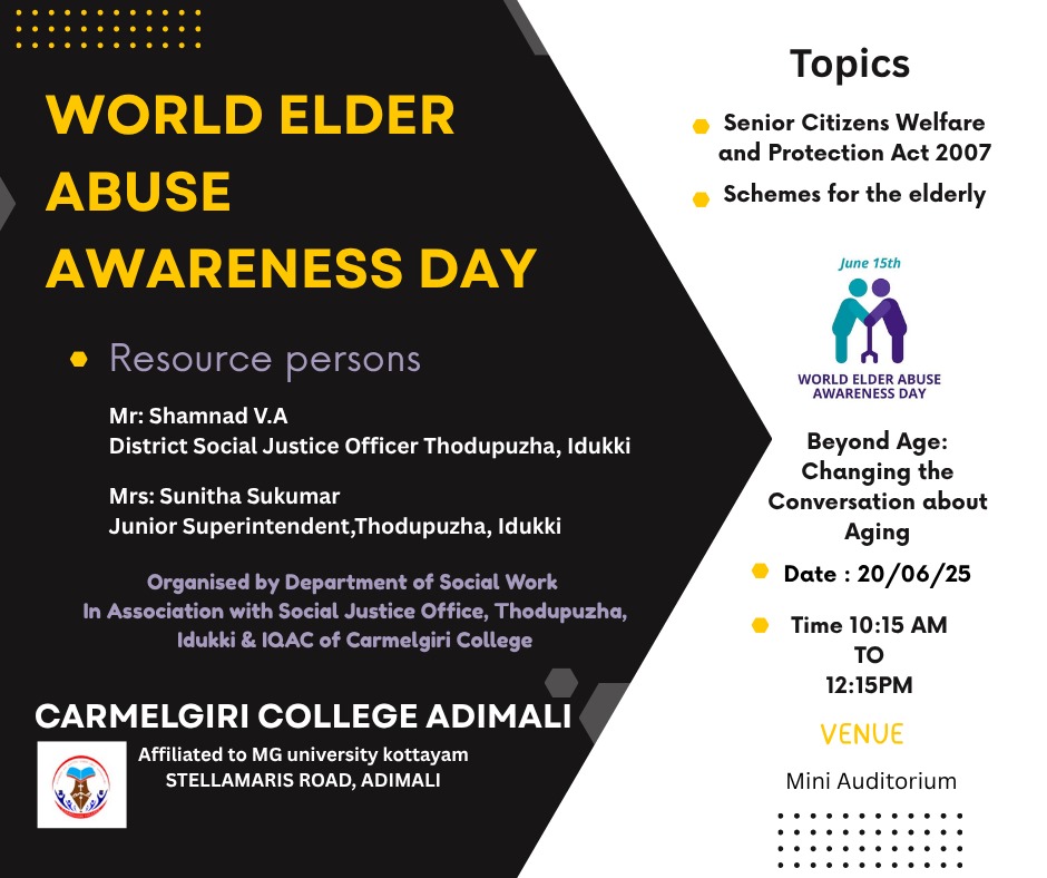 World Elder Abuse Awareness Day